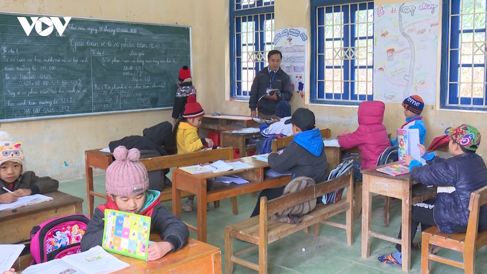Phòng chống rét cho học sinh vùng cao