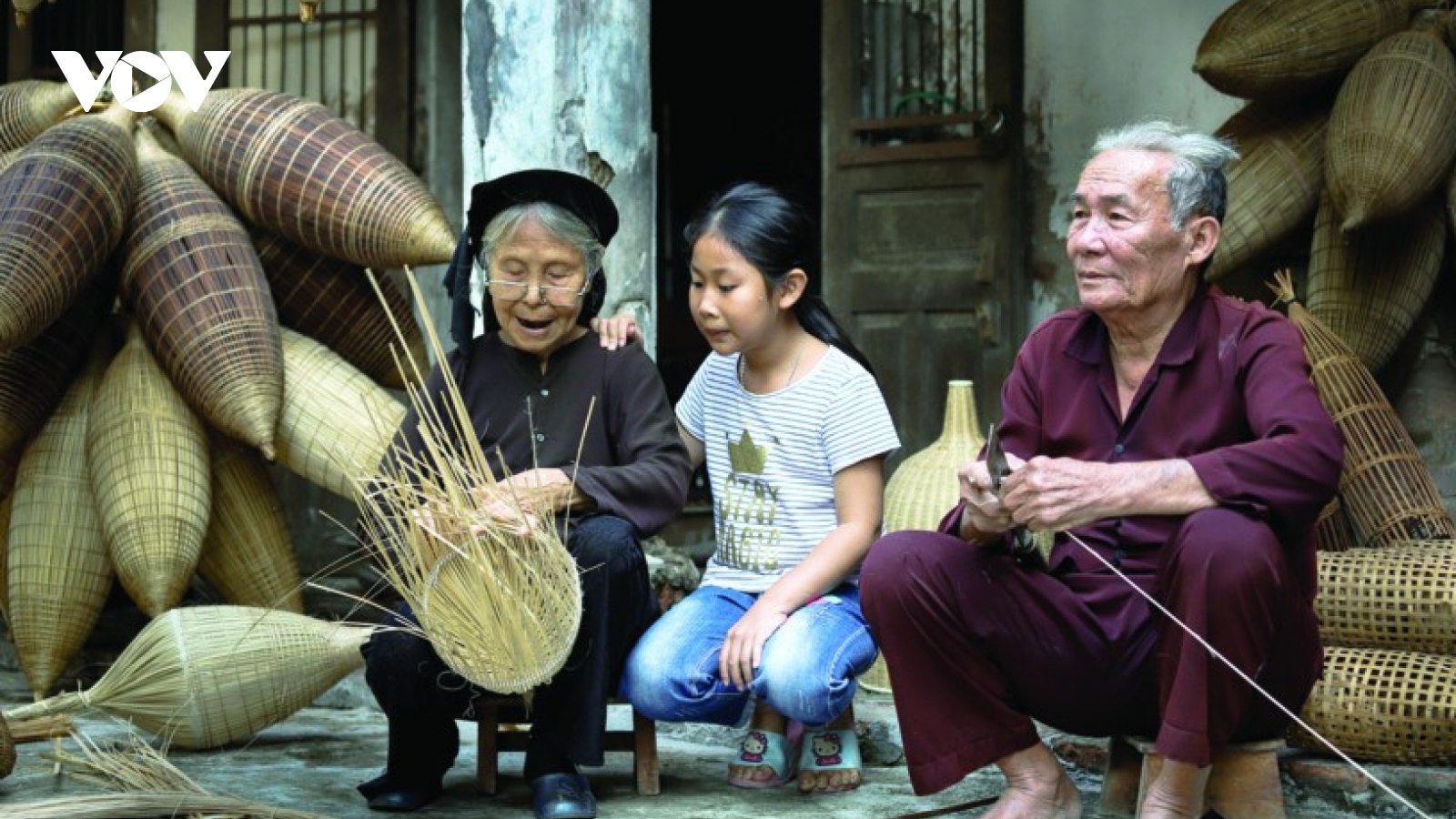 Nghề đan đó làng Thủ Sỹ