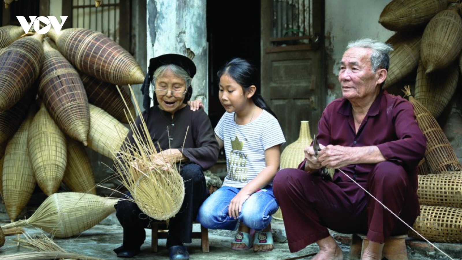 Nghề đan đó làng Thủ Sỹ