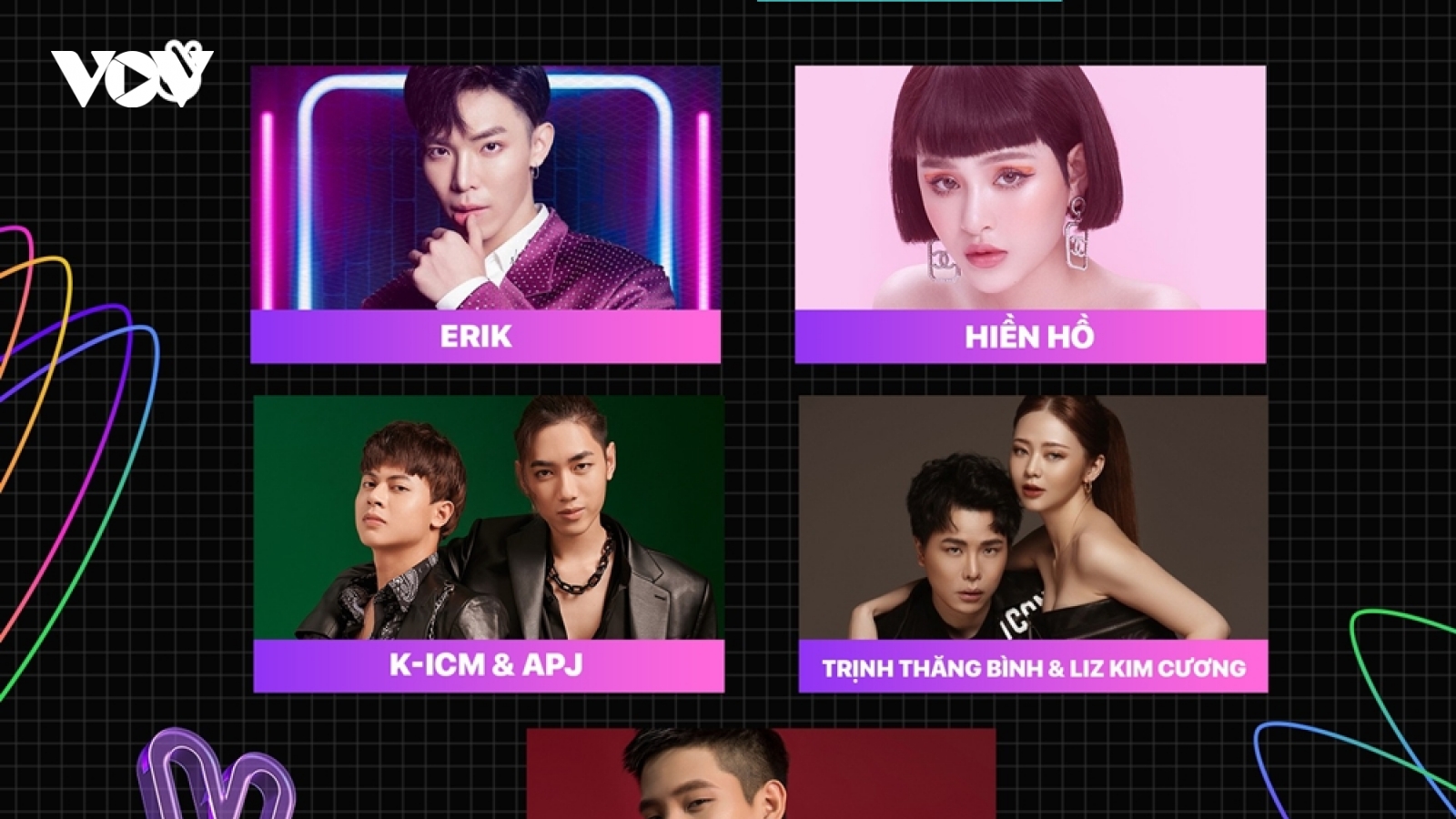 Erik, Nguyễn Trần Trung Quân dẫn dầu đề cử VLive Awards 2020