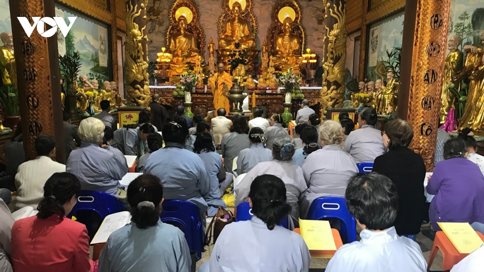 Chùa Phật Tích Vientiane (Lào) tổ chức lễ cầu quốc thái dân an