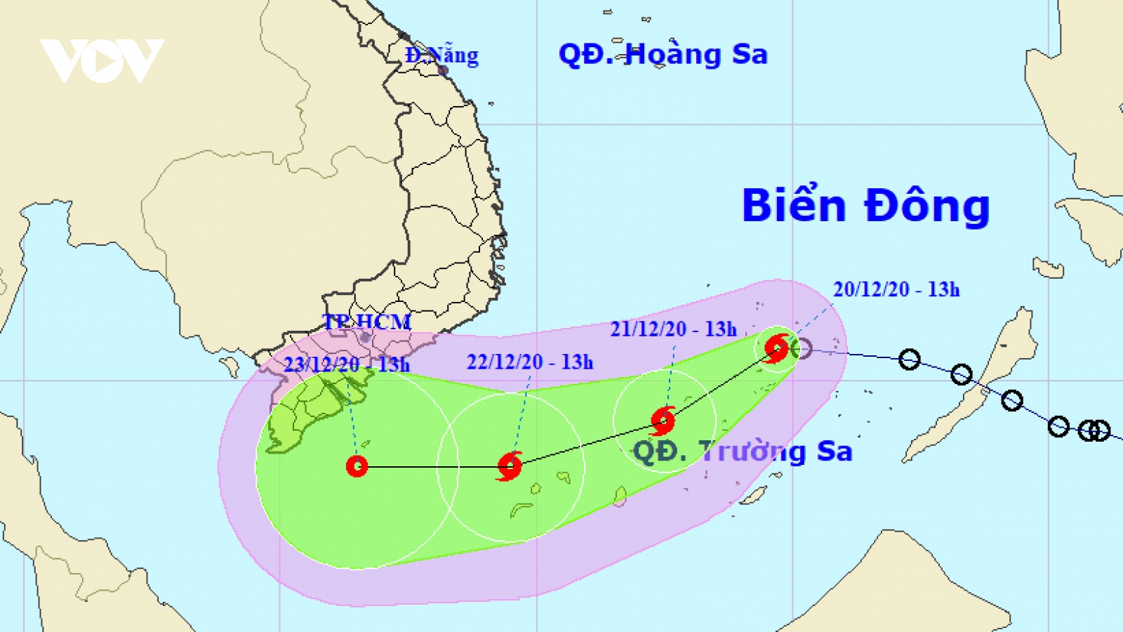 Bão số 14 hình thành trên Biển Đông
