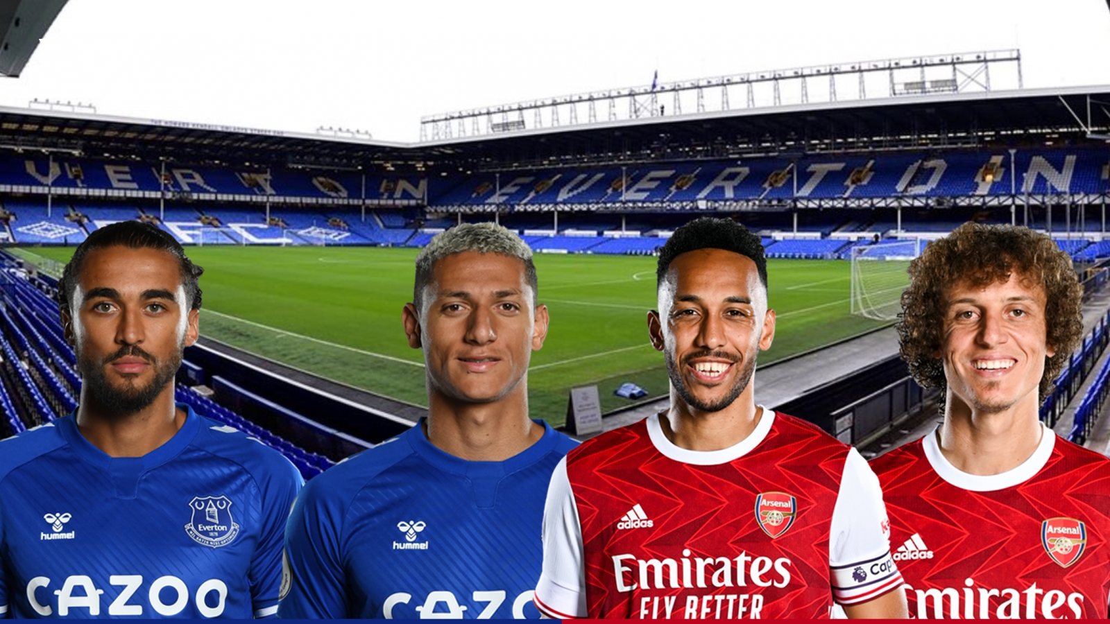 Dự đoán kết quả, đội hình xuất phát trận Everton - Arsenal