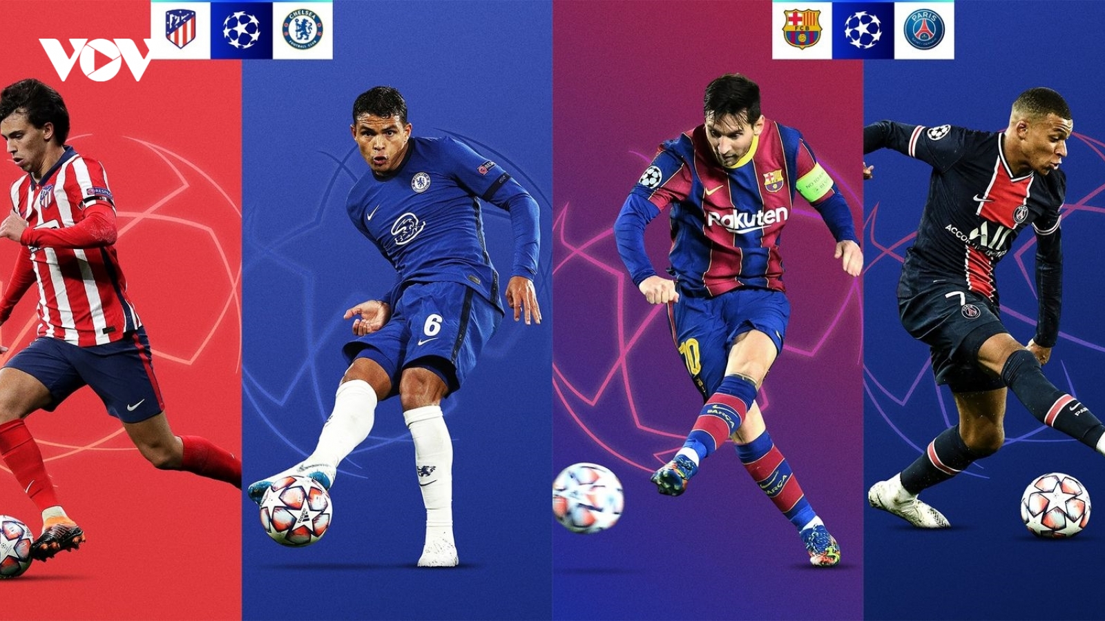 Vòng 1/8 Champions League: Barca đại chiến PSG, Chelsea đụng độ Atletico