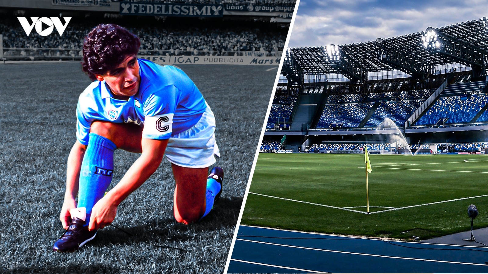 Napoli chính thức đổi tên sân nhà thành Diego Armando Maradona