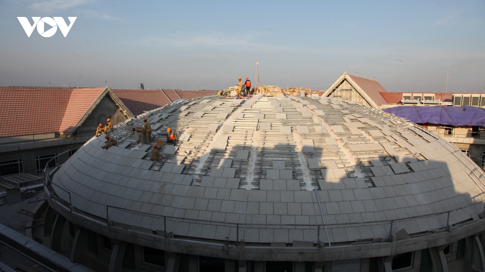  Đón tết trên công trường xây dựng Nhà Quốc hội Lào