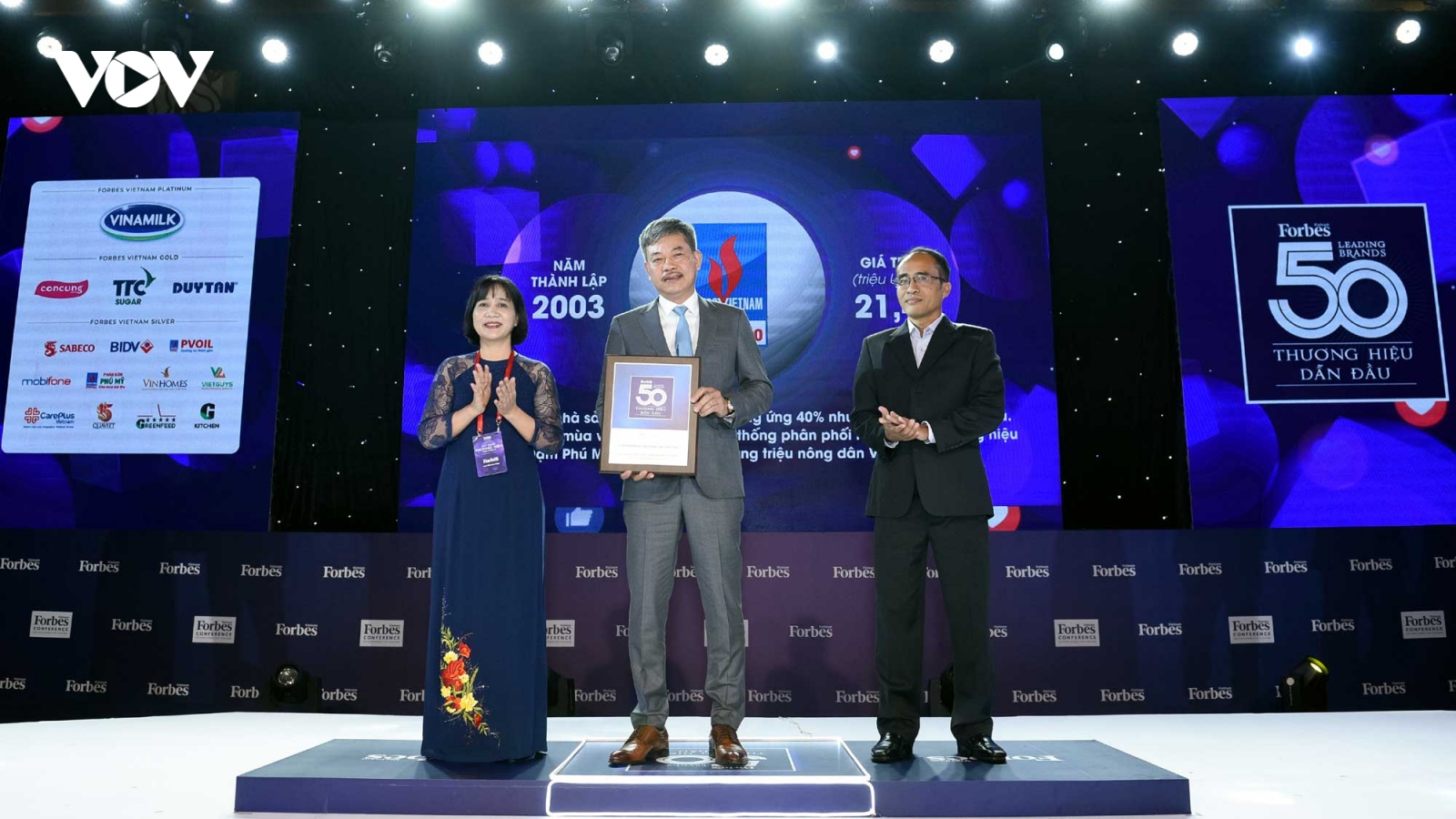 PVFCCo tiếp tục nằm trong Top 50 thương hiệu dẫn đầu Việt Nam