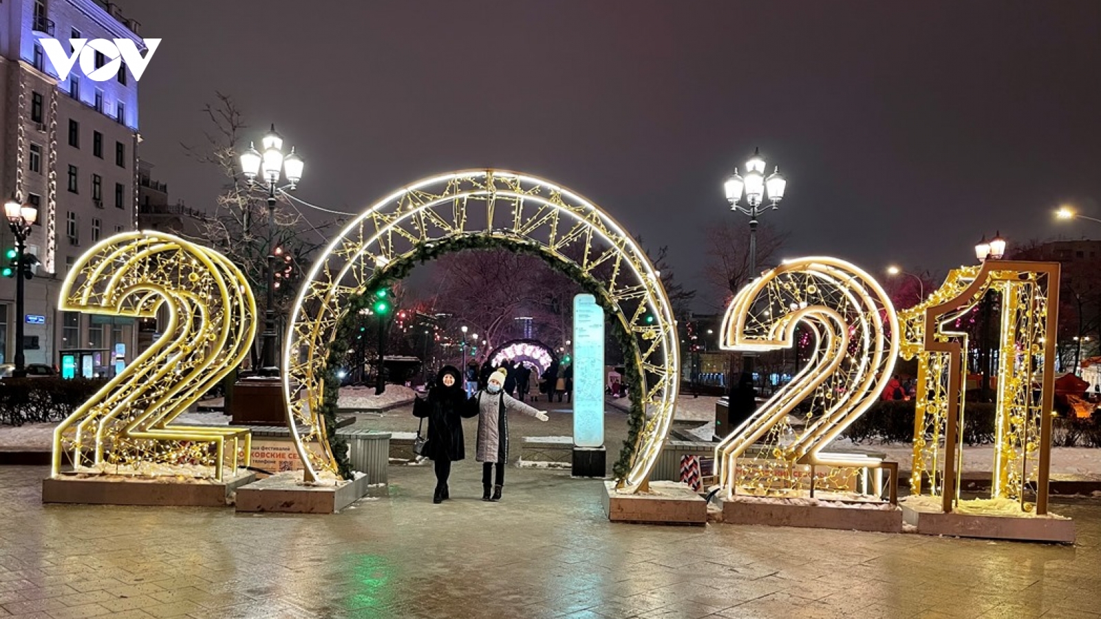 Thủ đô Moscow lung linh sắc màu chào năm mới 2021