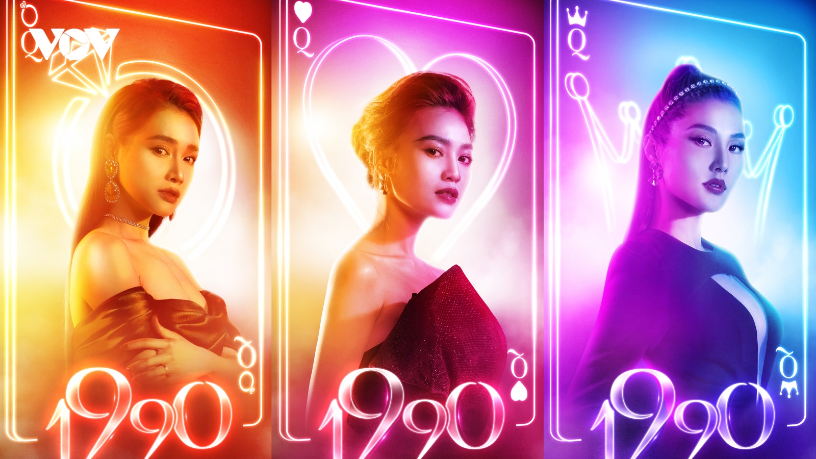 Phim điện ảnh "1990" tung tạo hình sang chảnh của Diễm My, Nhã Phương, Ninh Dương Lan Ngọc