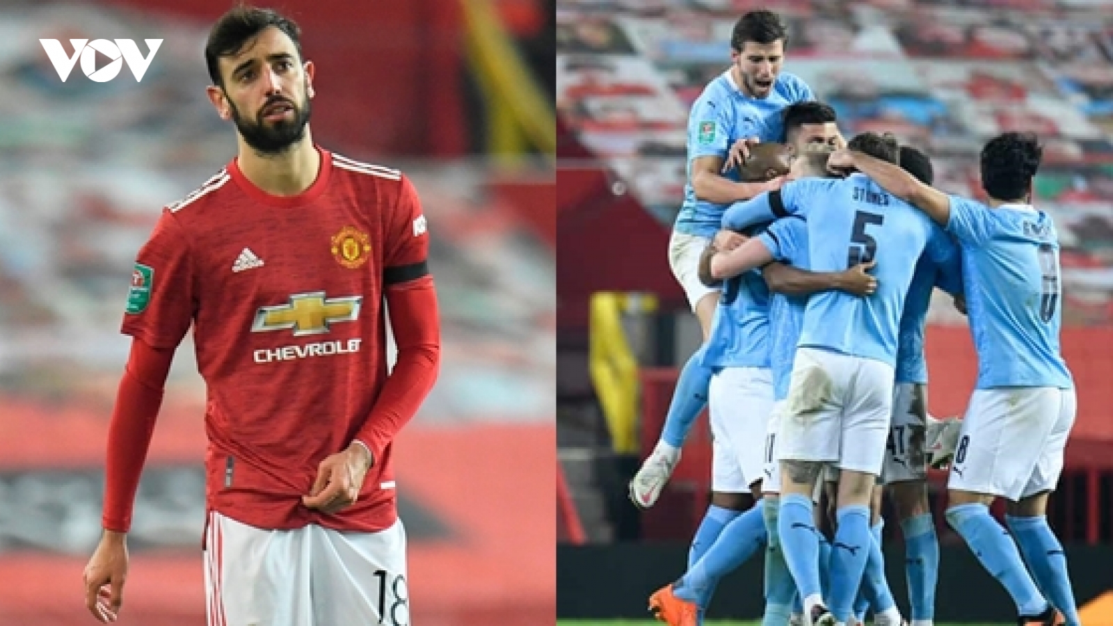Chấm điểm MU 0-2 Man City: Bruno Fernandes lu mờ trước đồng hương