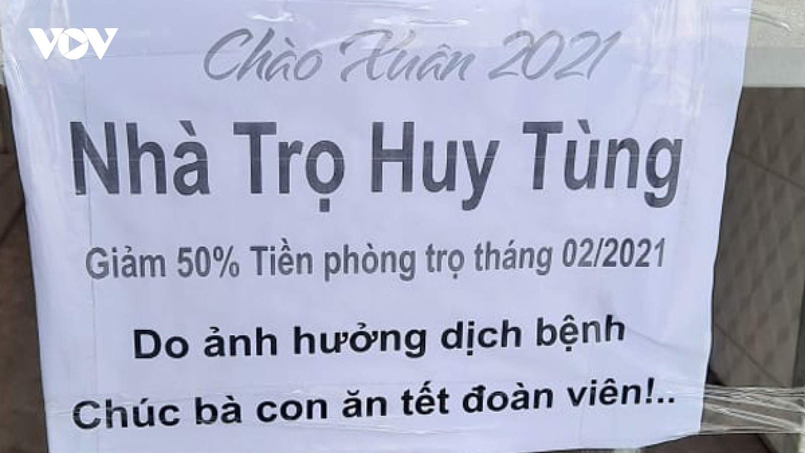 Nhiều chủ trọ ở Bình Dương giảm 50% tiền trọ cho công nhân dịp Tết