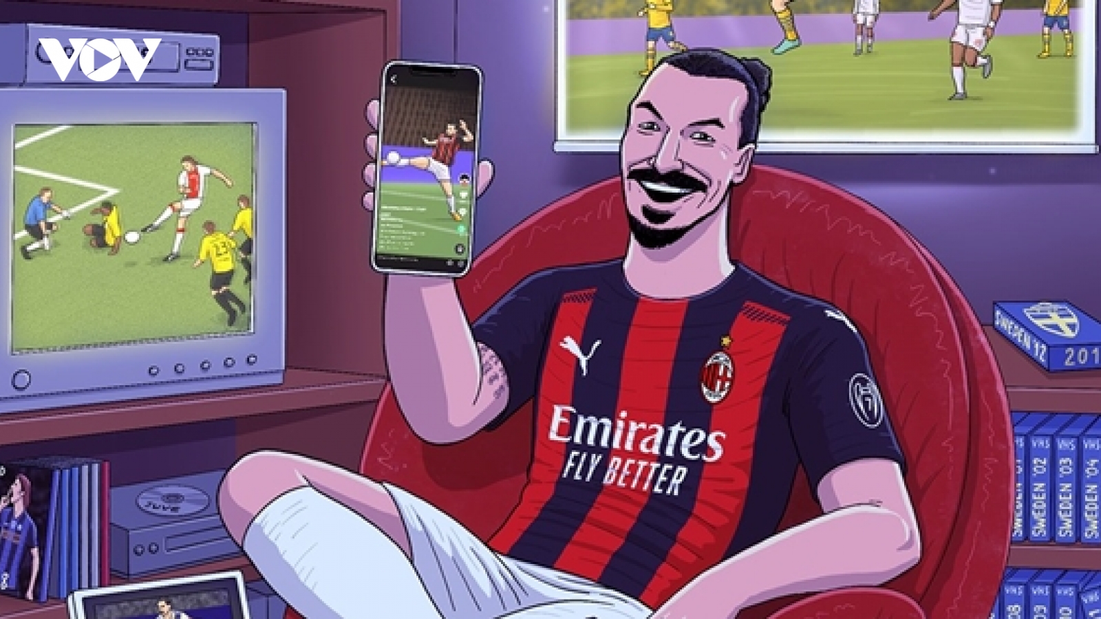 Biếm họa 24h: "Tài năng trẻ" Zlatan Ibrahimovic không thể ngừng ghi bàn