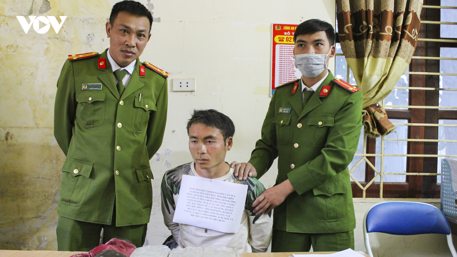 Công an Điện Biên phá chuyên án 121M, bắt 1 đối tượng, thu giữ 3 bánh heroin
