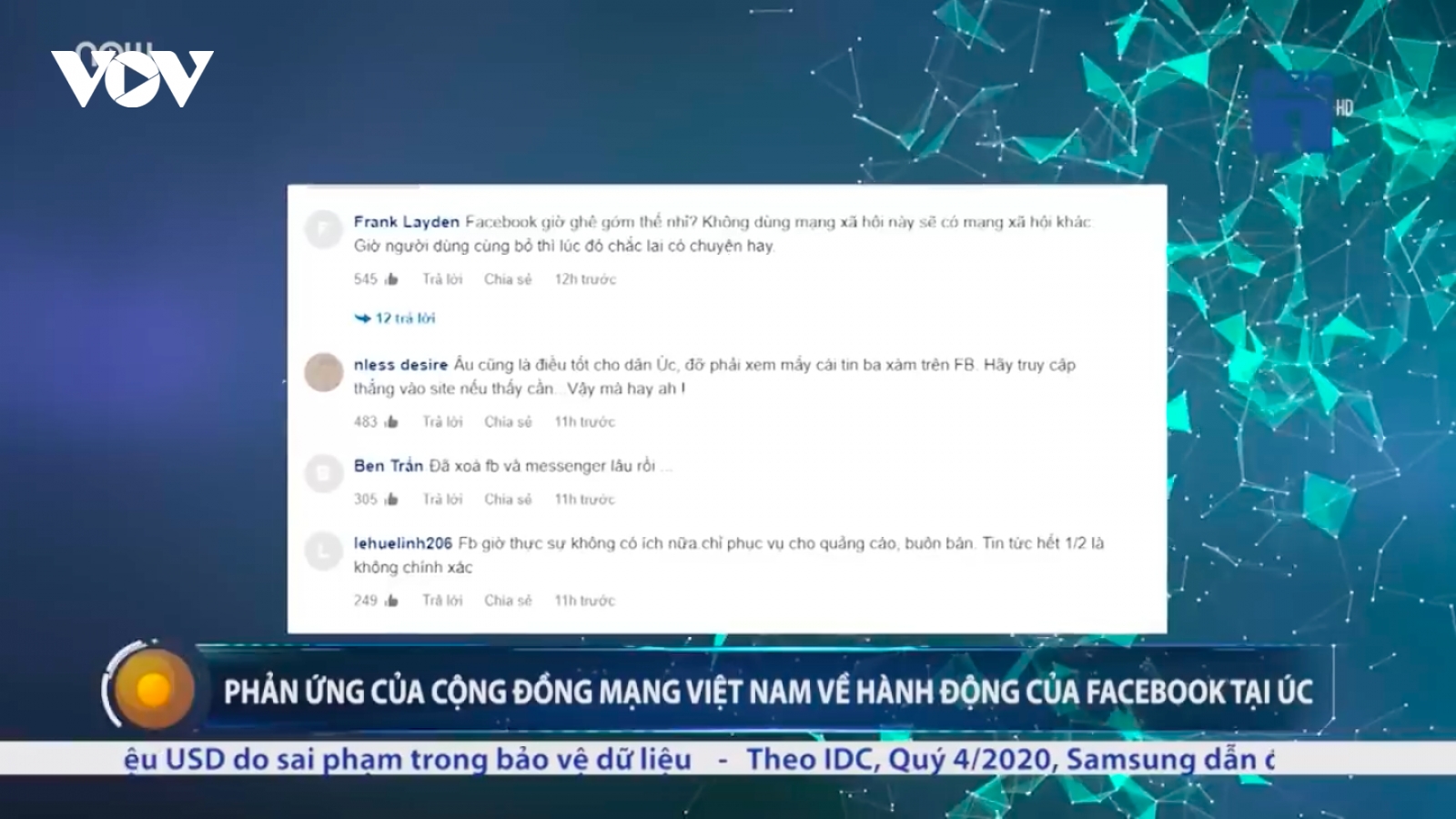 Cộng đồng mạng Việt Nam phản ứng về hành động của Facebook tại Australia