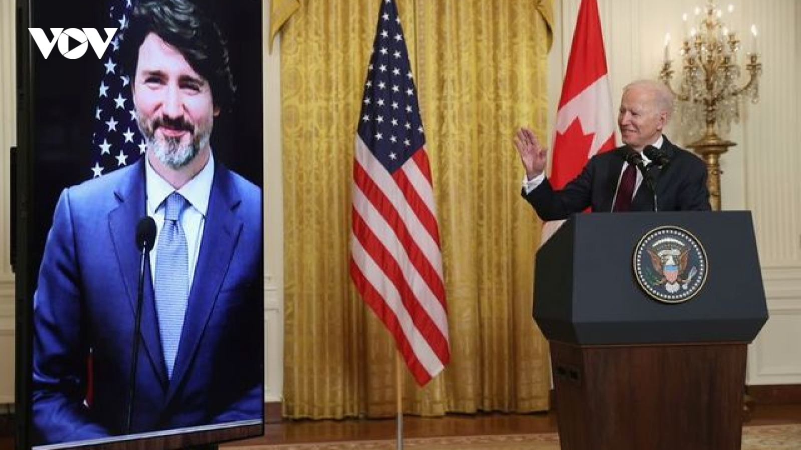 Mỹ và Canada cam kết tăng cường hợp tác chống ảnh hưởng của Trung Quốc