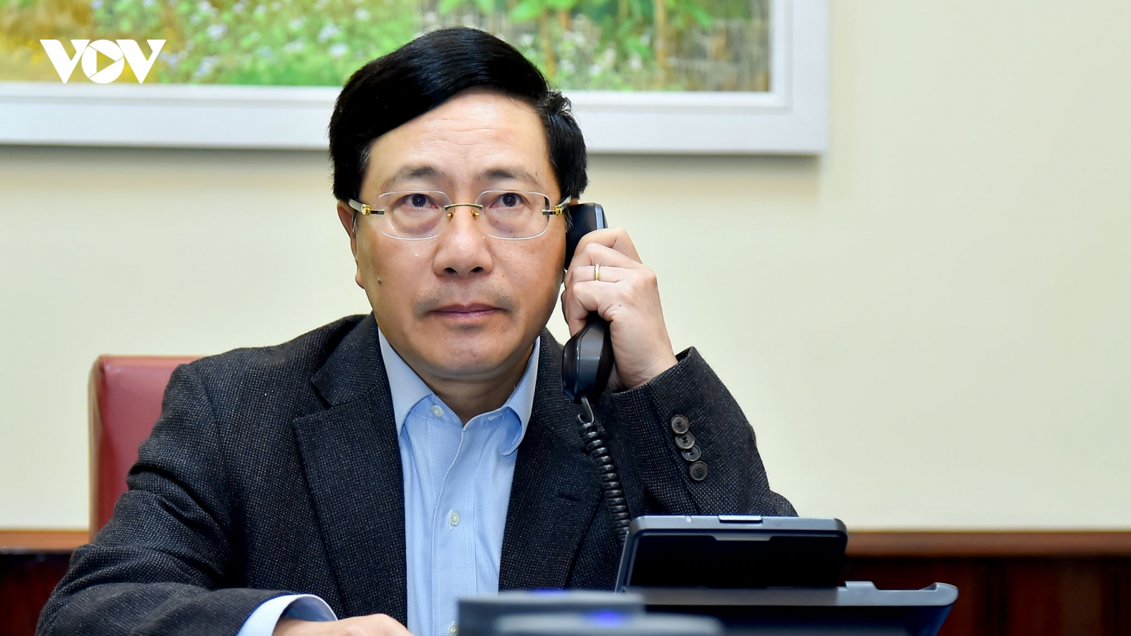 Phó Thủ tướng, Bộ trưởng Bộ Ngoại giao Phạm Bình Minh điện đàm với Ngoại trưởng Hoa Kỳ