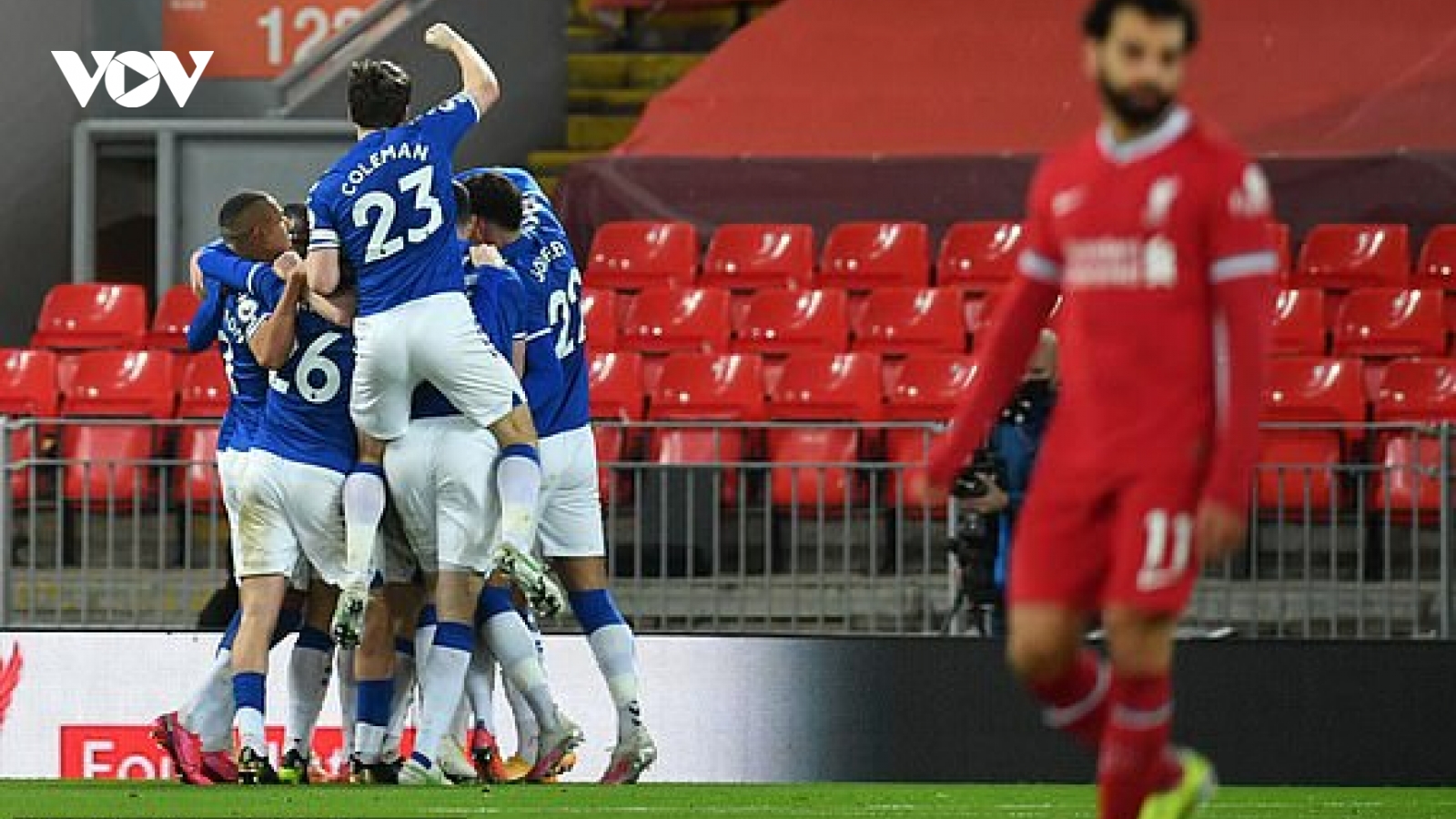 Thất thủ 0-2 trước Everton, Liverpool thua trận thứ 4 liên tiếp ở Ngoại hạng Anh