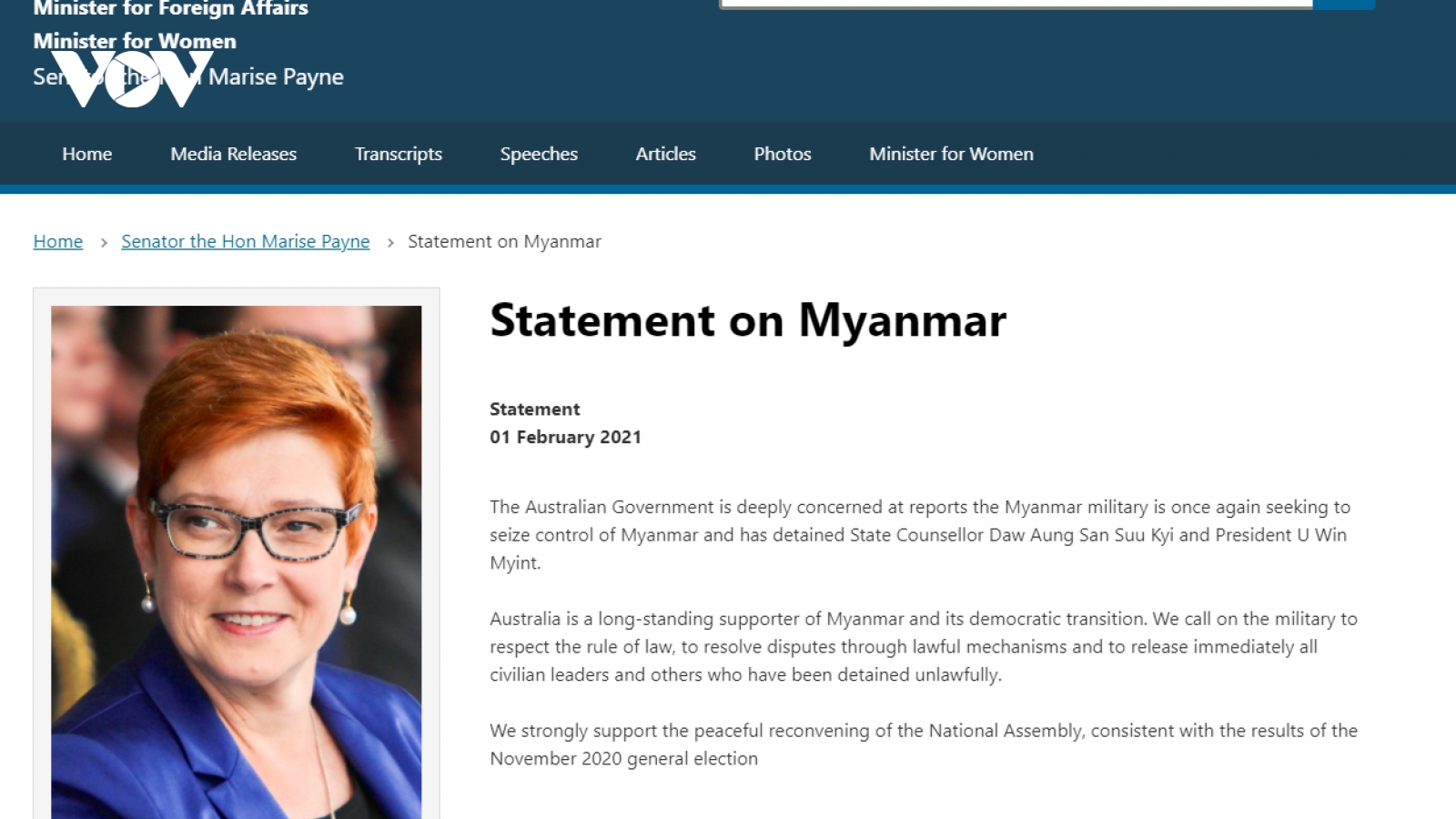 Australia và New Zealand phản ứng trước tình hình ở Myanmar