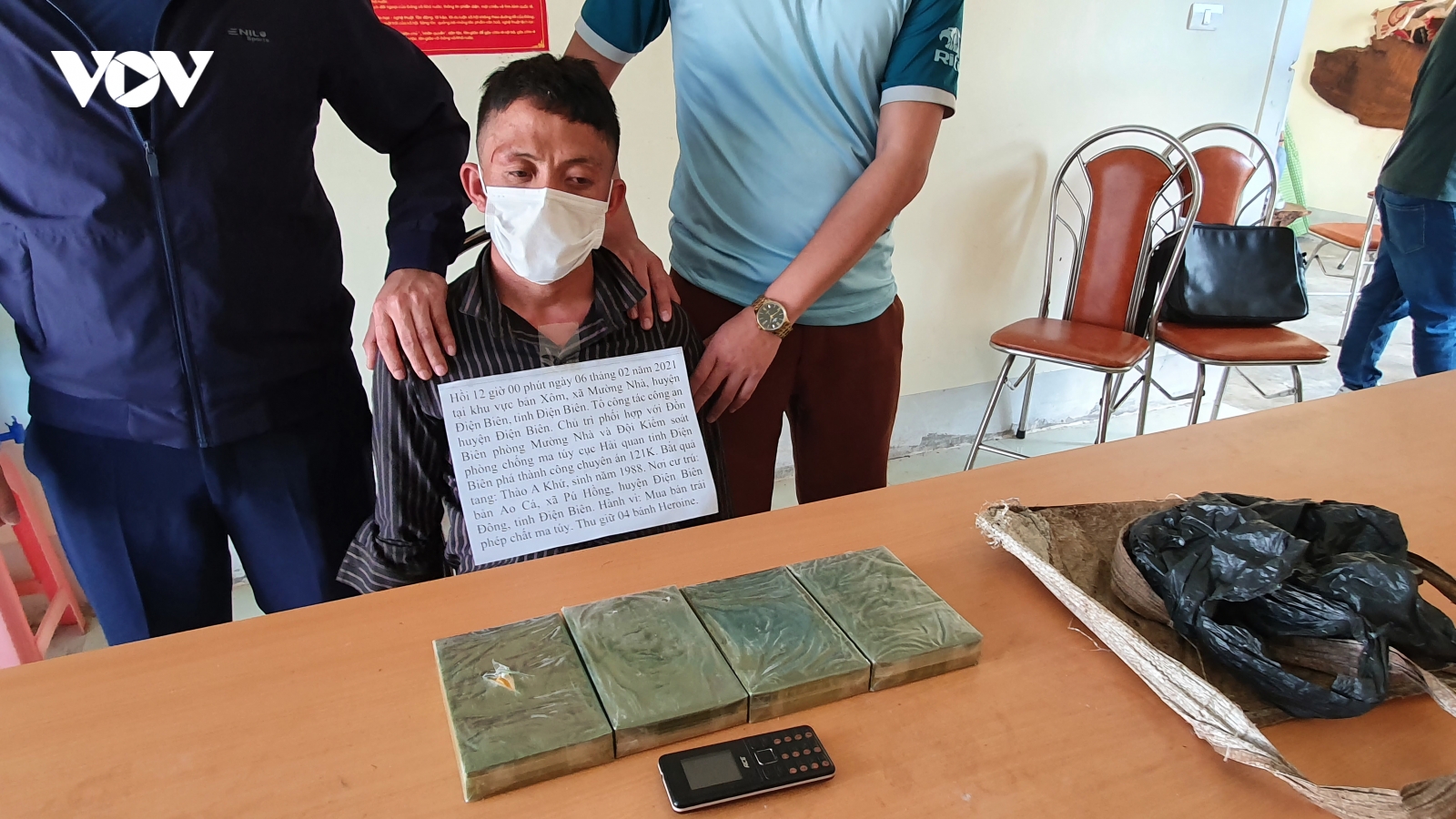  Bắt giữ 1 đối tượng trong chuyên án 121K, thu giữ 4 bánh heroin