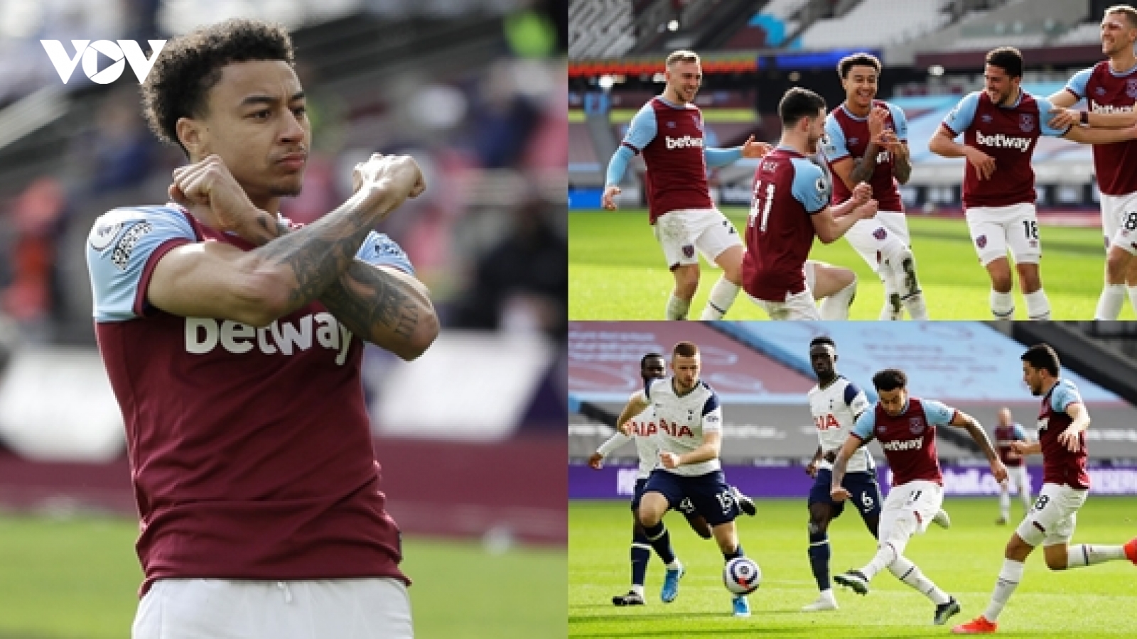 Jesse Lingard sút tung lưới Tottenham, David Moyes lần đầu thắng Jose Mourinho