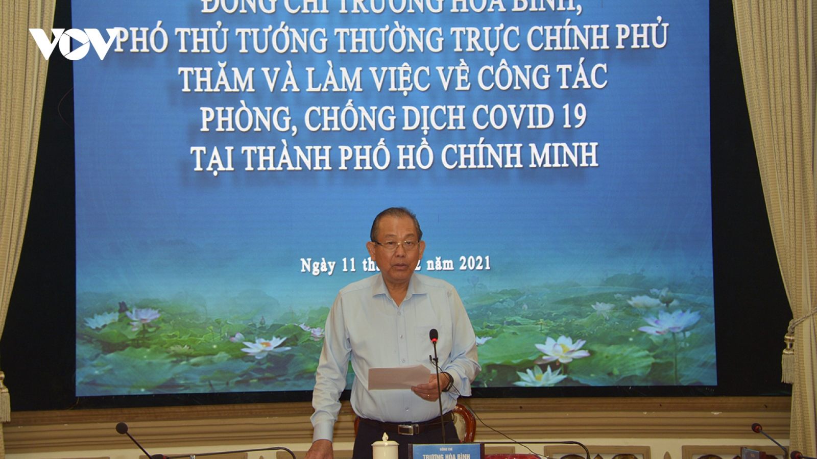 Phó Thủ tướng Trương Hoà Bình yêu cầu TP HCM không được chủ quan với dịch Covid-19