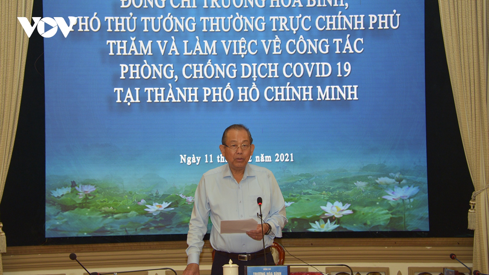 Phó Thủ tướng Trương Hoà Bình yêu cầu TP HCM không được chủ quan với dịch Covid-19