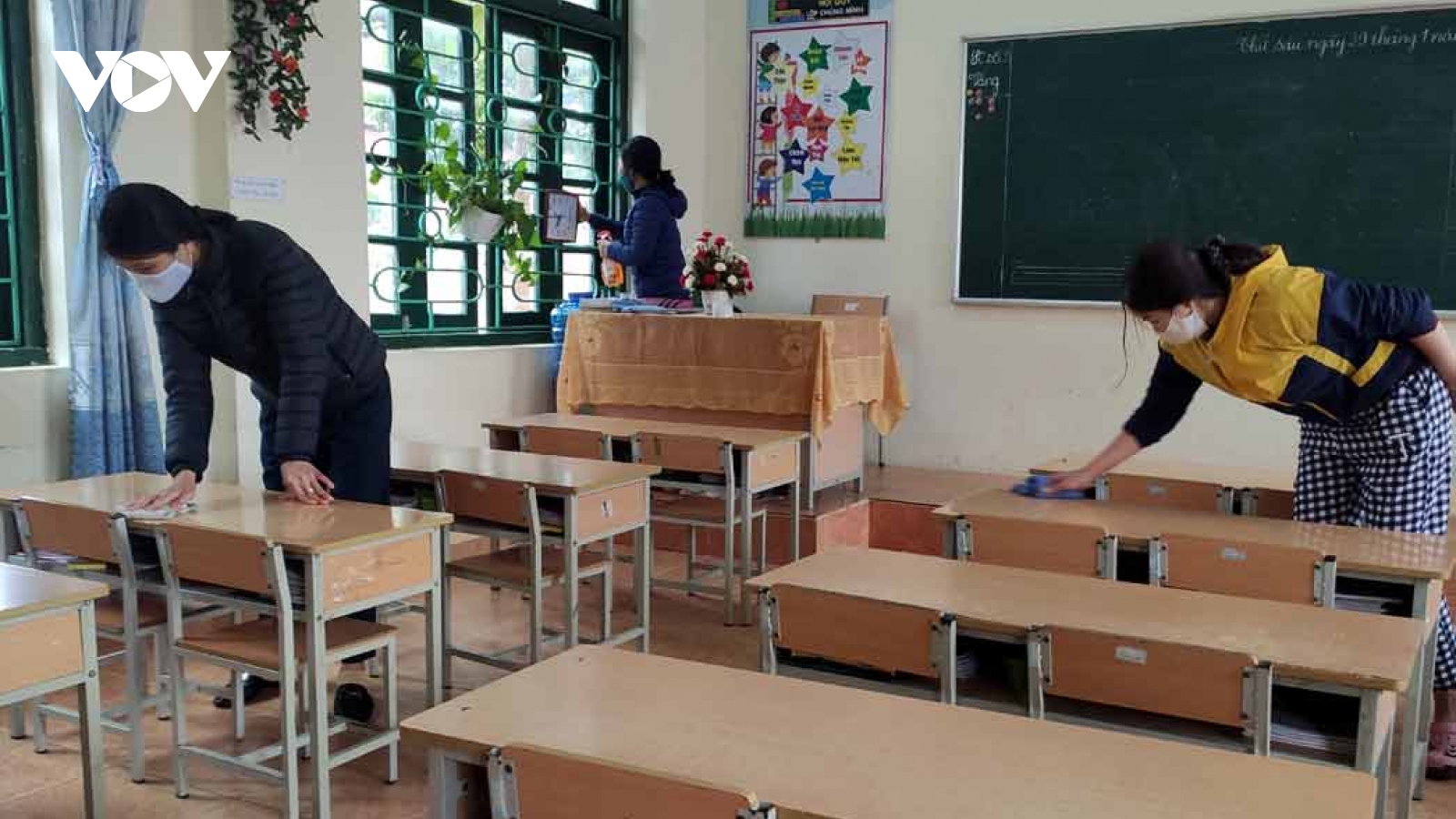 Lai Châu đảm bảo an toàn phòng chống dịch, đón học sinh trở lại lớp