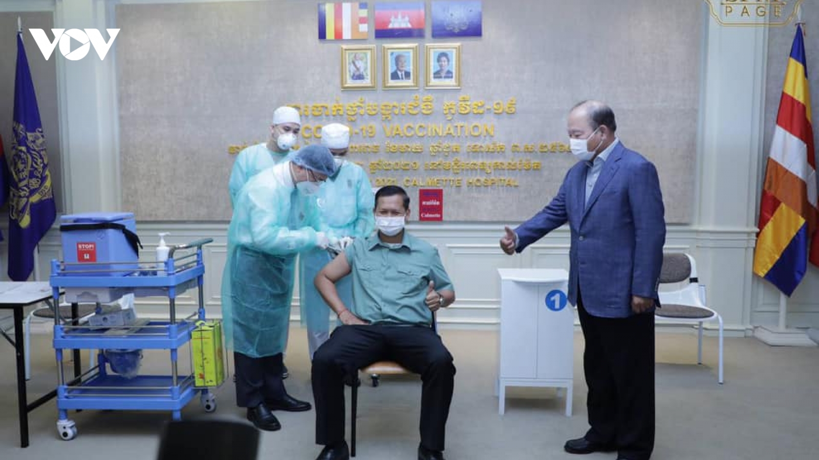 Campuchia chính thức triển khai tiêm vaccine ngừa Covid-19 trên diện rộng
