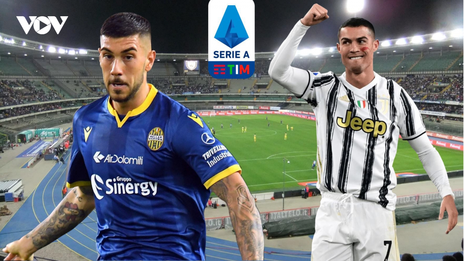 Dự đoán kết quả, đội hình xuất phát trận Verona - Juventus