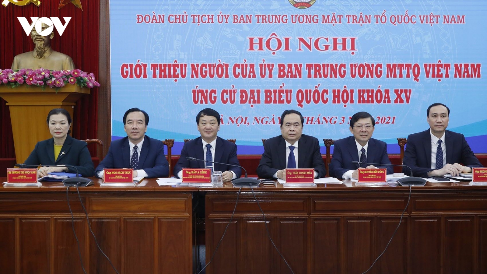 MTTQ Việt Nam giới thiệu 4 người ứng cử Đại biểu Quốc hội khóa XV