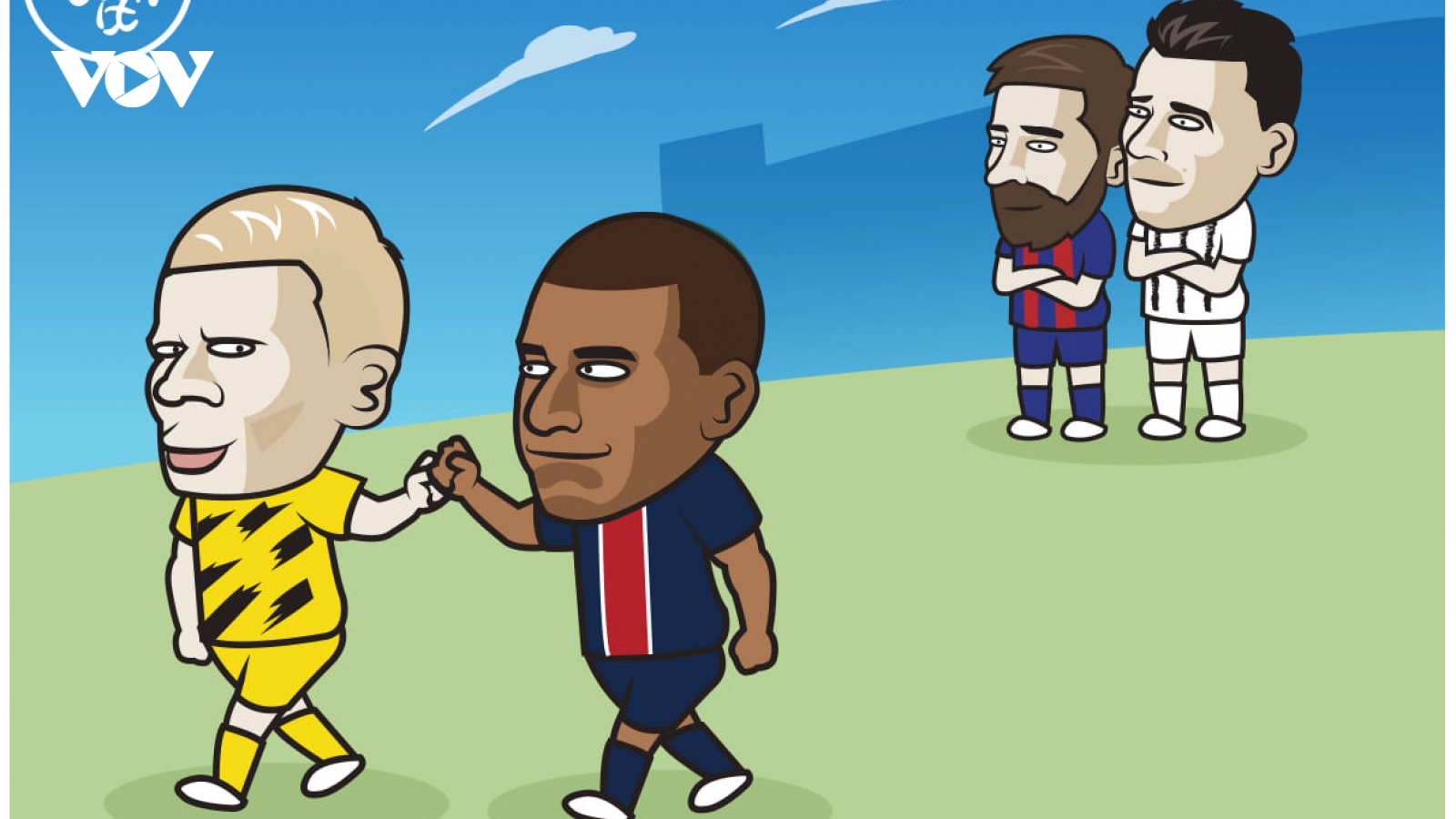 Biếm họa 24h: Thế hệ mới "đẩy lùi" Ronaldo và Messi về quá khứ