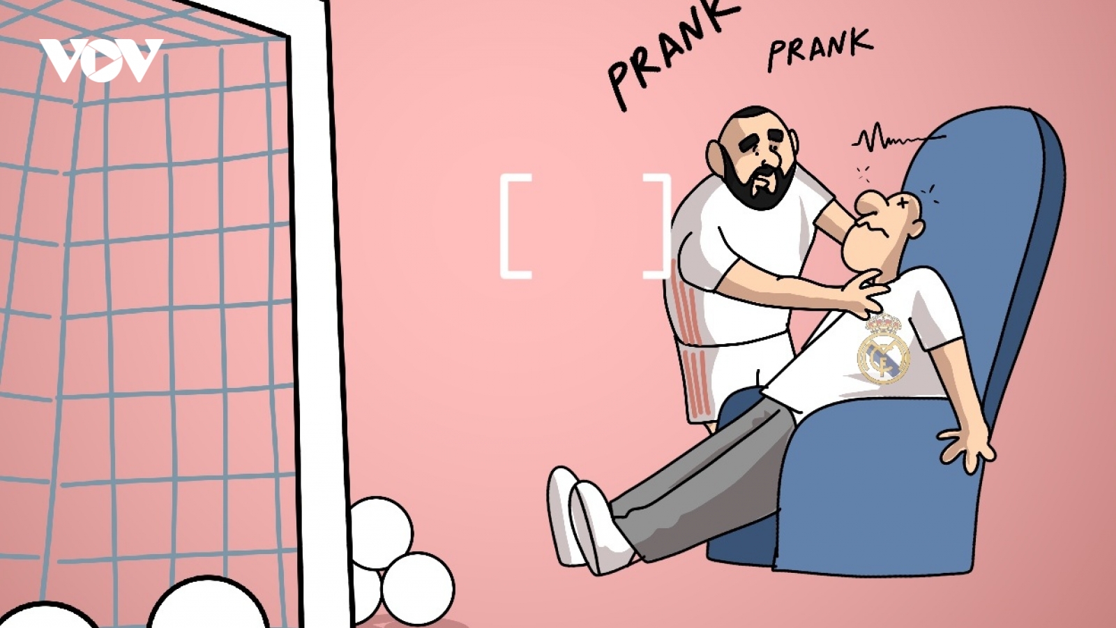 Biếm họa 24h: Benzema "giải cứu" HLV Zidane