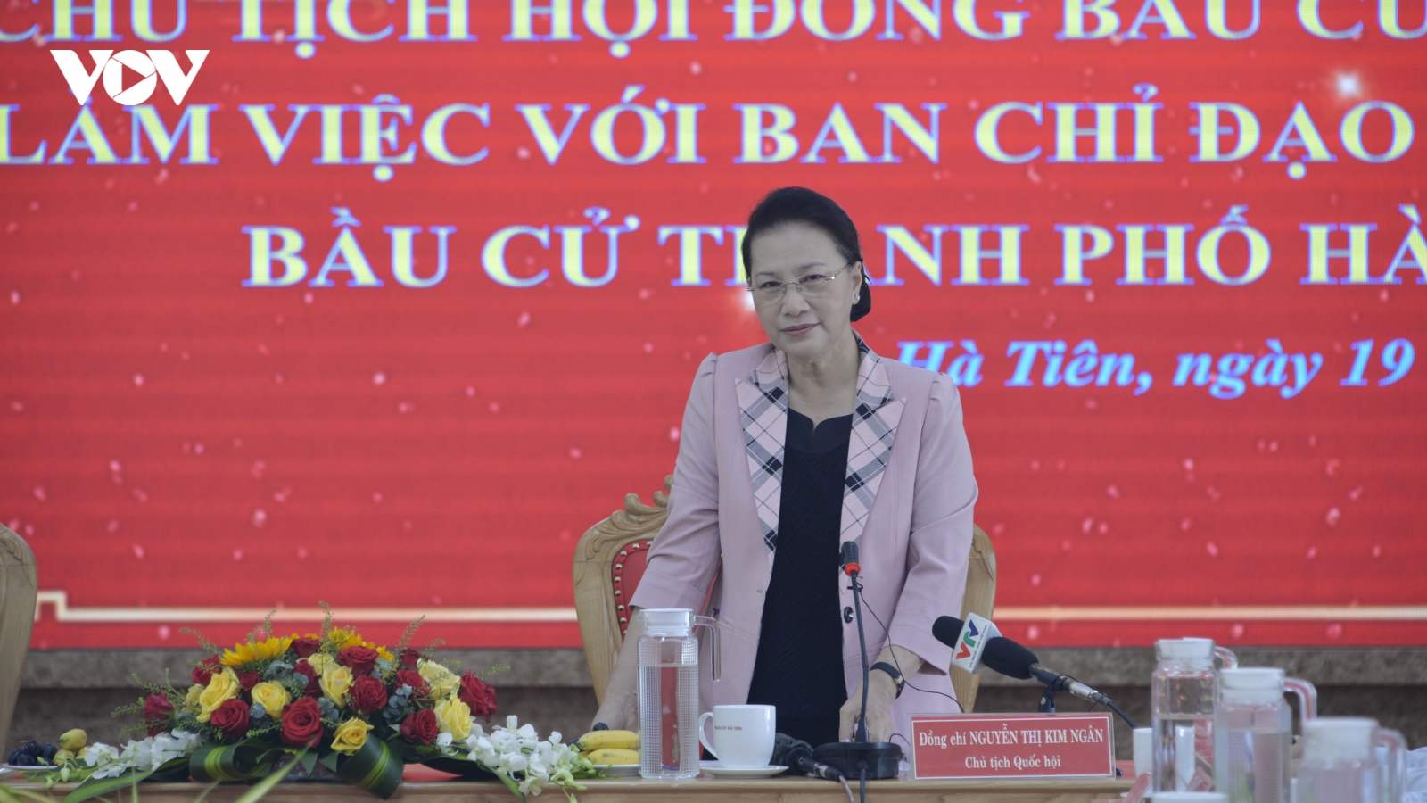 Chủ tịch Quốc hội làm việc với Ban chỉ đạo công tác bầu cử tỉnh Kiên Giang