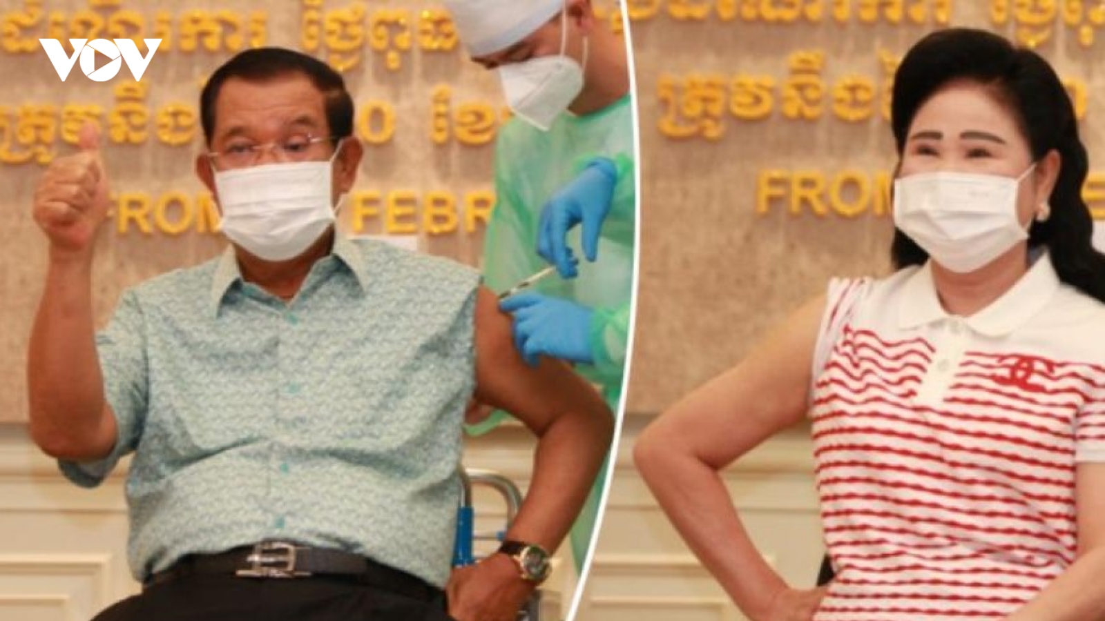 Thủ tướng Hun Sen tiêm vaccine ngừa Covid-19, dịch bệnh ở Campuchia tiếp tục phức tạp