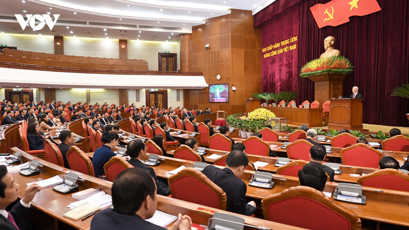 Ảnh: Toàn cảnh phiên bế mạc Hội nghị Trung ương 2, khóa XIII 