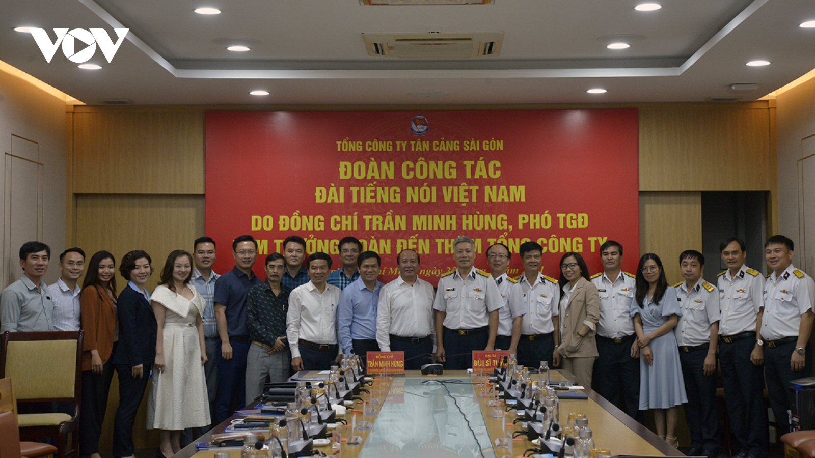 Đoàn công tác VOV làm việc với Tổng Công ty Tân Cảng Sài Gòn