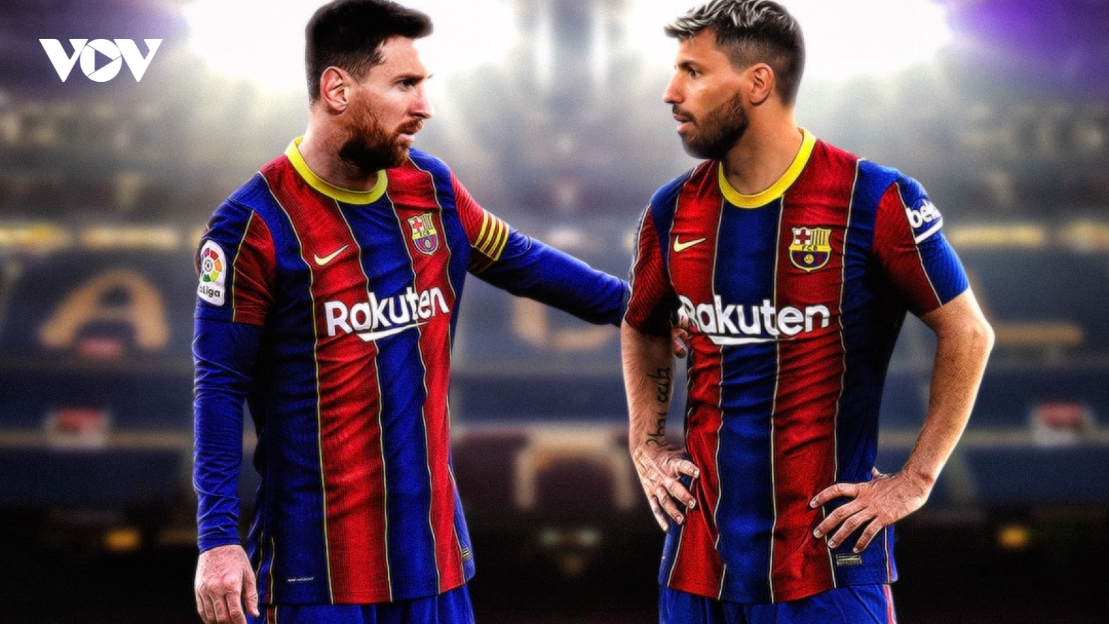 Biếm họa 24h: Messi chờ ngày đá cặp với bạn thân Aguero ở Barca