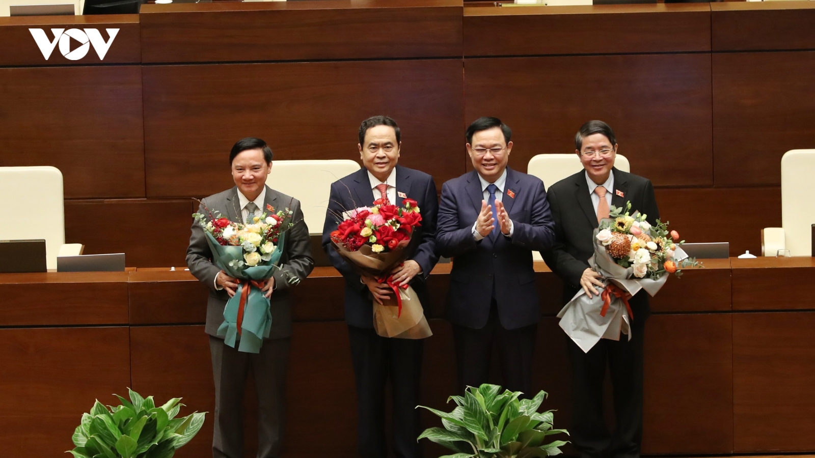 Ông Trần Thanh Mẫn, Nguyễn Khắc Định, Nguyễn Đức Hải trúng cử Phó Chủ tịch Quốc hội