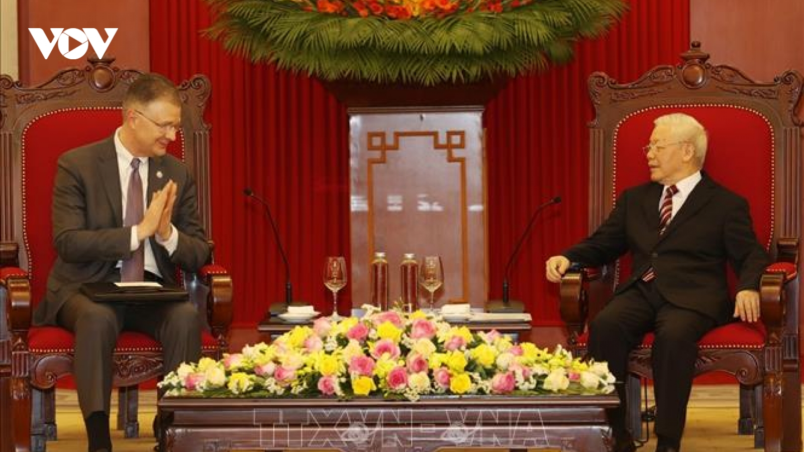 Tổng Bí thư Nguyễn Phú Trọng tiếp Đại sứ Hoa Kỳ Daniel J.Kritenbrink