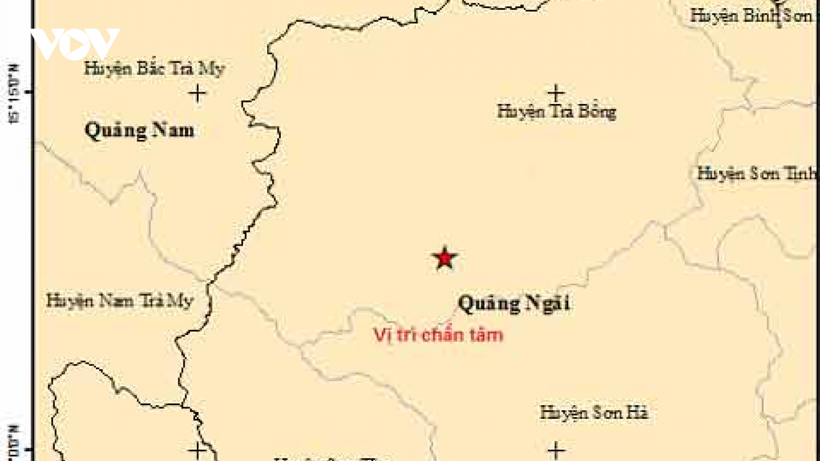 Liên tiếp xảy ra 2 trận động đất tại Quảng Ngãi