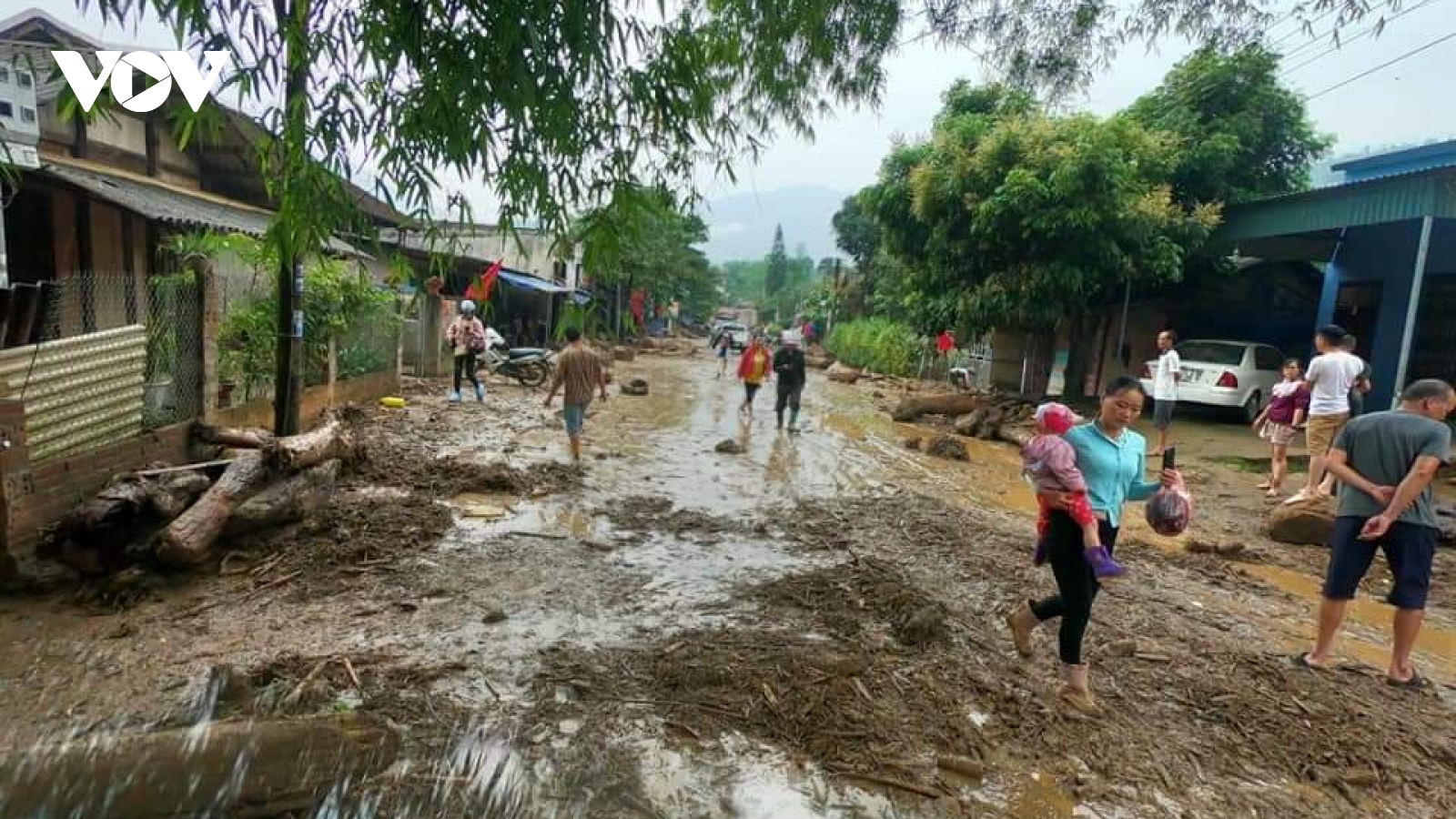 Lũ ống đổ về trong đêm tại Văn Bàn, Lào Cai làm 3 người chết, mất tích