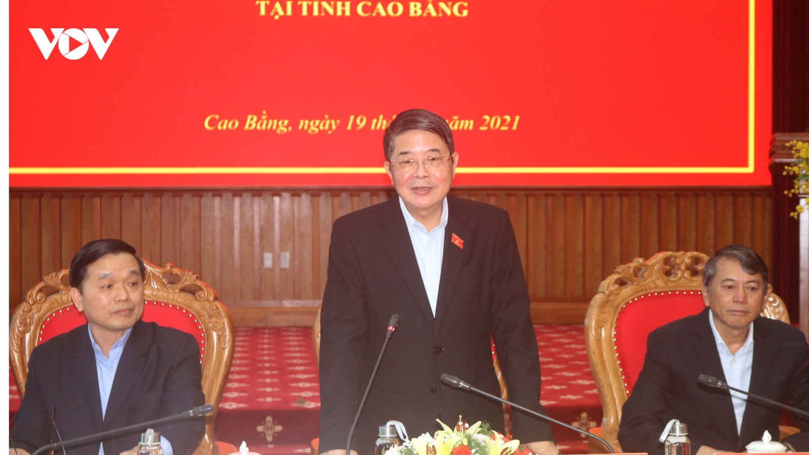 Phó Chủ tịch Quốc hội Nguyễn Đức Hải kiểm tra công tác bầu cử tại Cao Bằng