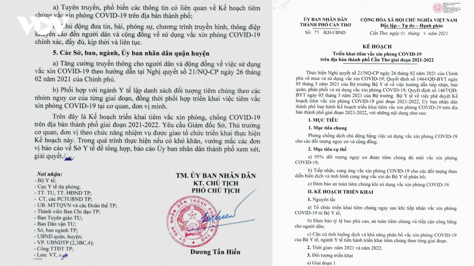 95% đối tượng nguy cơ cao tại Cần Thơ sẽ được tiêm vaccine phòng COVID-19