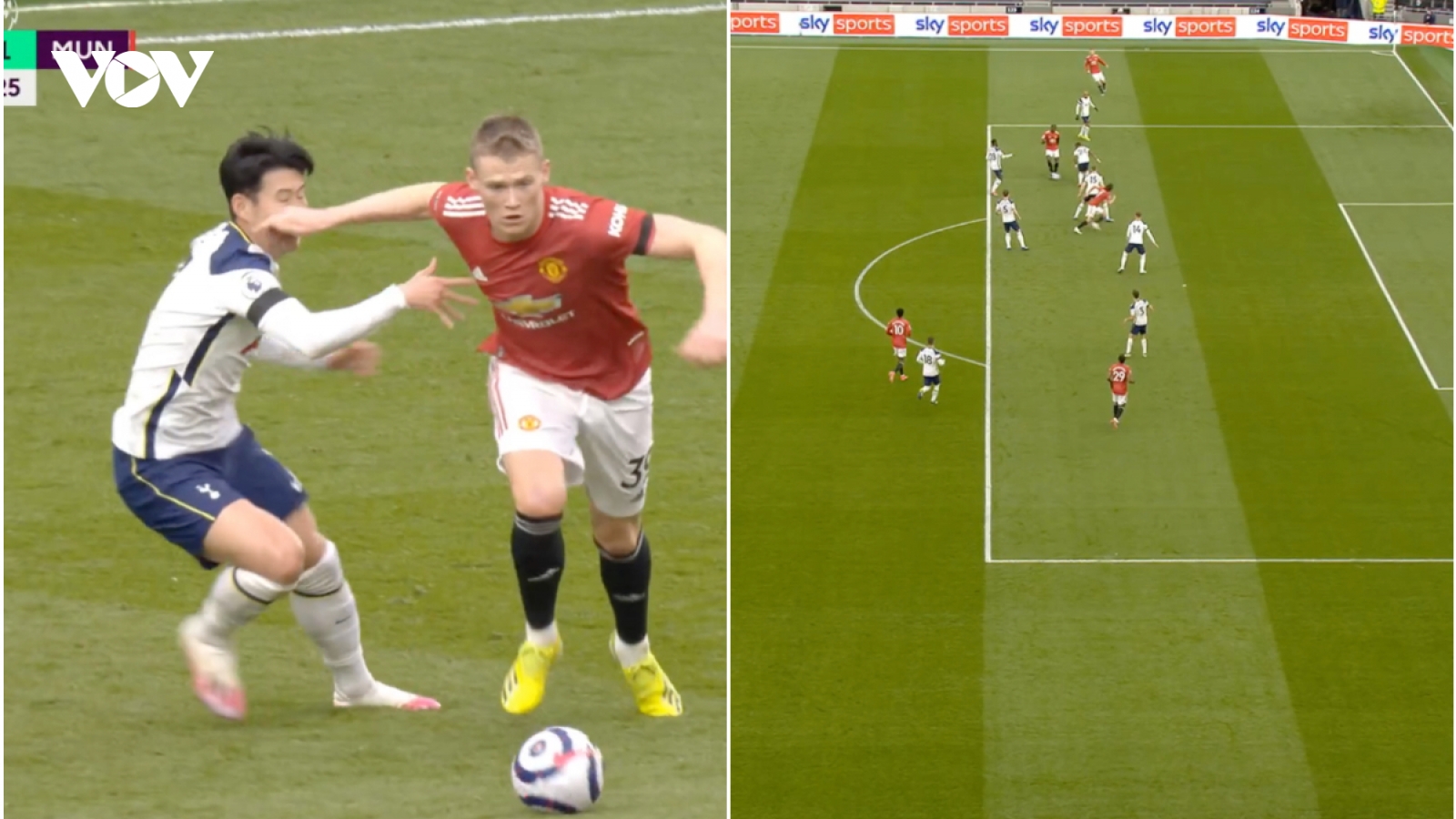 Cận cảnh: VAR từ chối bàn thắng của MU trước Tottenham