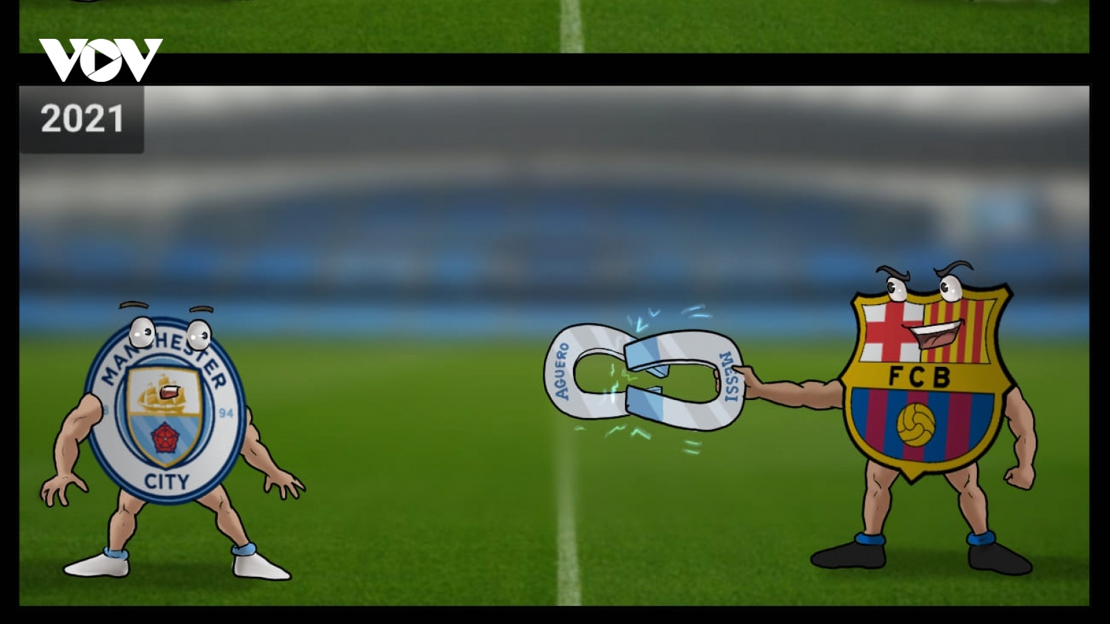 Biếm họa 24h: Messi "rủ" Aguero rời Man City sang Barca