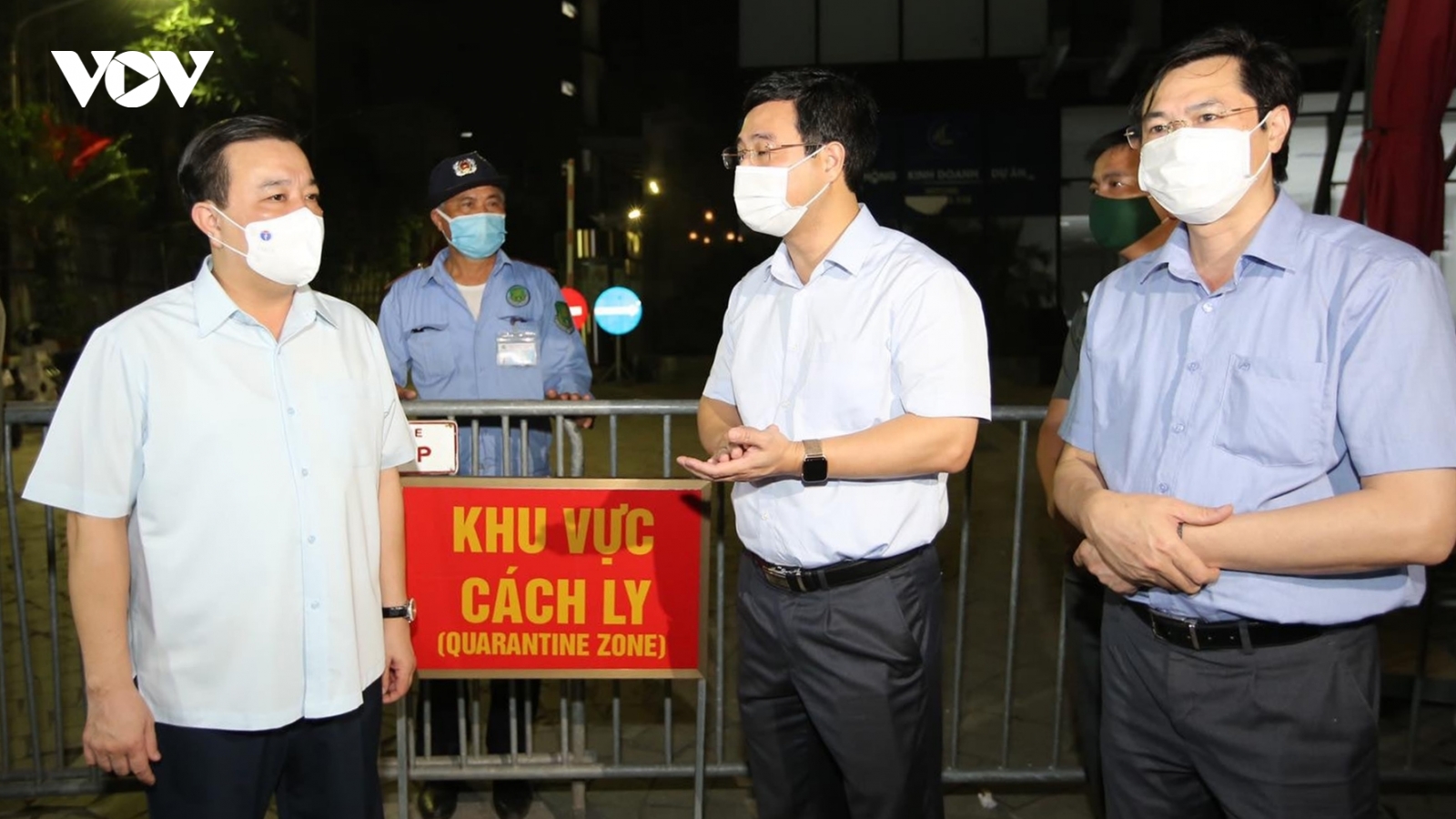 Phó Chủ tịch Hà Nội kiểm tra khu vực có ca mắc Covid-19 tại quận Hoàng Mai
