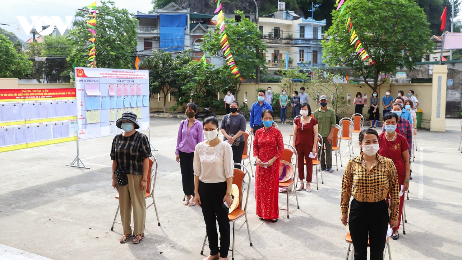 Quảng Ninh diễn tập tổ chức bầu cử trong khu dân cư phong tỏa do Covid-19