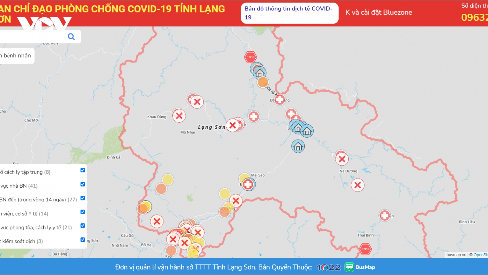 Bản đồ Covid-19 cho phép theo dõi tình hình dịch tễ theo thời gian thực