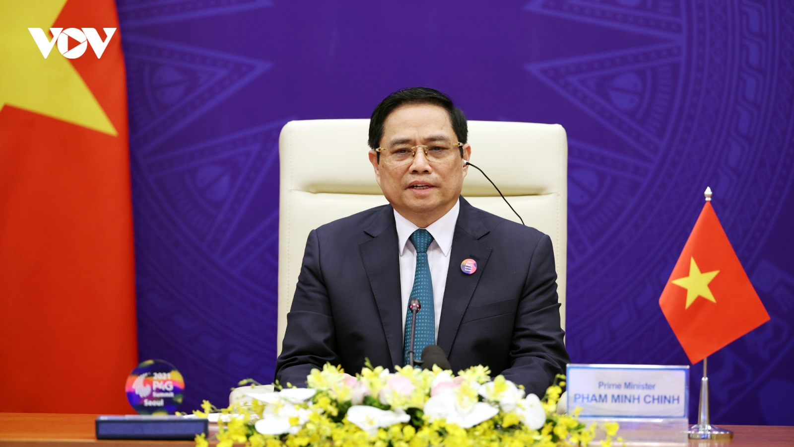 Thủ tướng Phạm Minh Chính kêu gọi quốc tế chung tay ngăn chặn và đẩy lùi đại dịch Covid-19