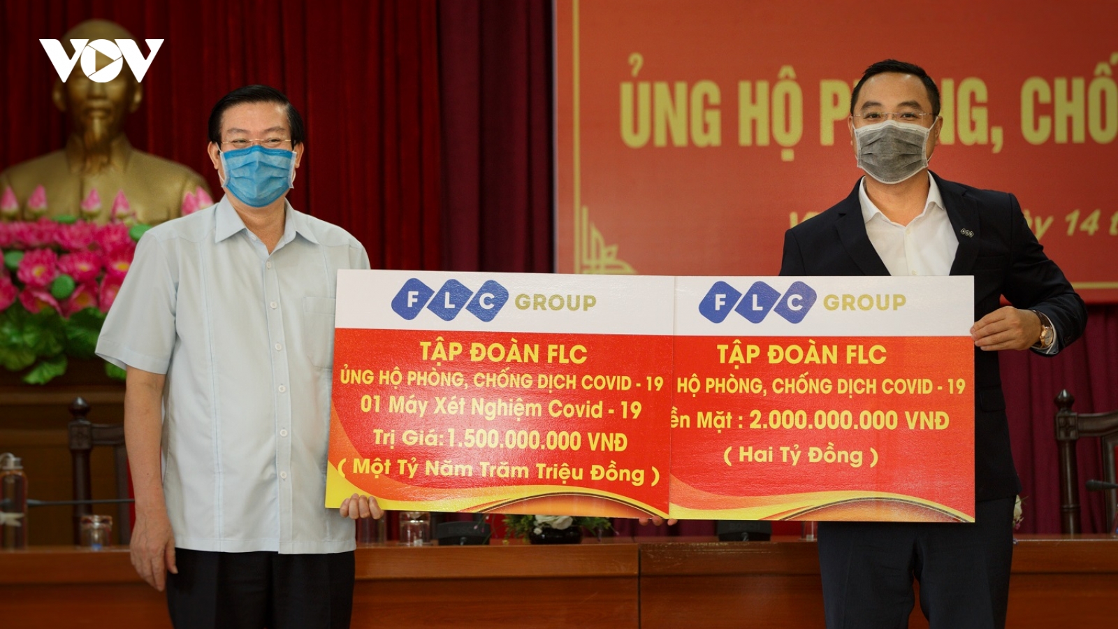 Tập đoàn FLC ủng hộ 3,5 tỷ đồng chung tay cùng Vĩnh Phúc chống dịch Covid-19